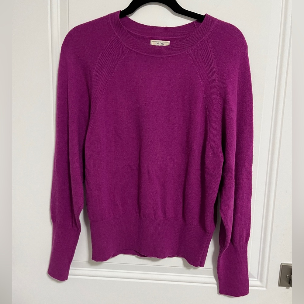 NWT - Fat Face Women's Lambswool Cashmere Blended Sweater - US 8/M